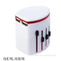 Multifunction Dual USB Travel Adapter with Travel Plug (001)